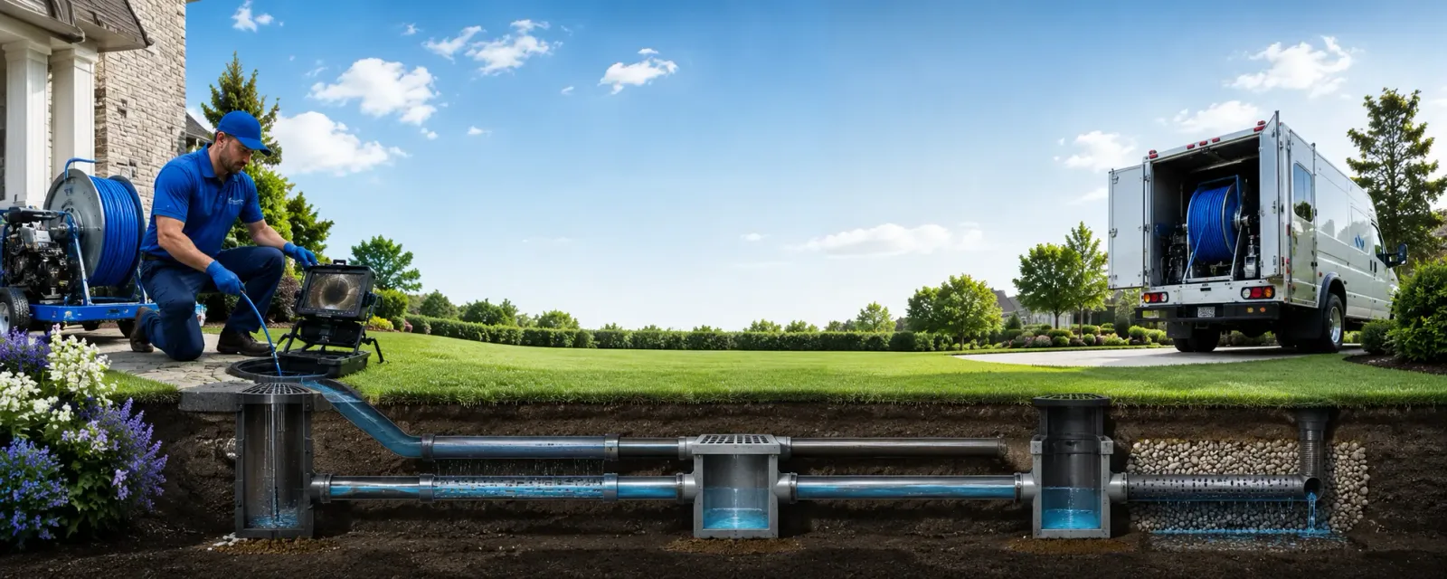 Outdoor drain cleaning information for Webster, NY